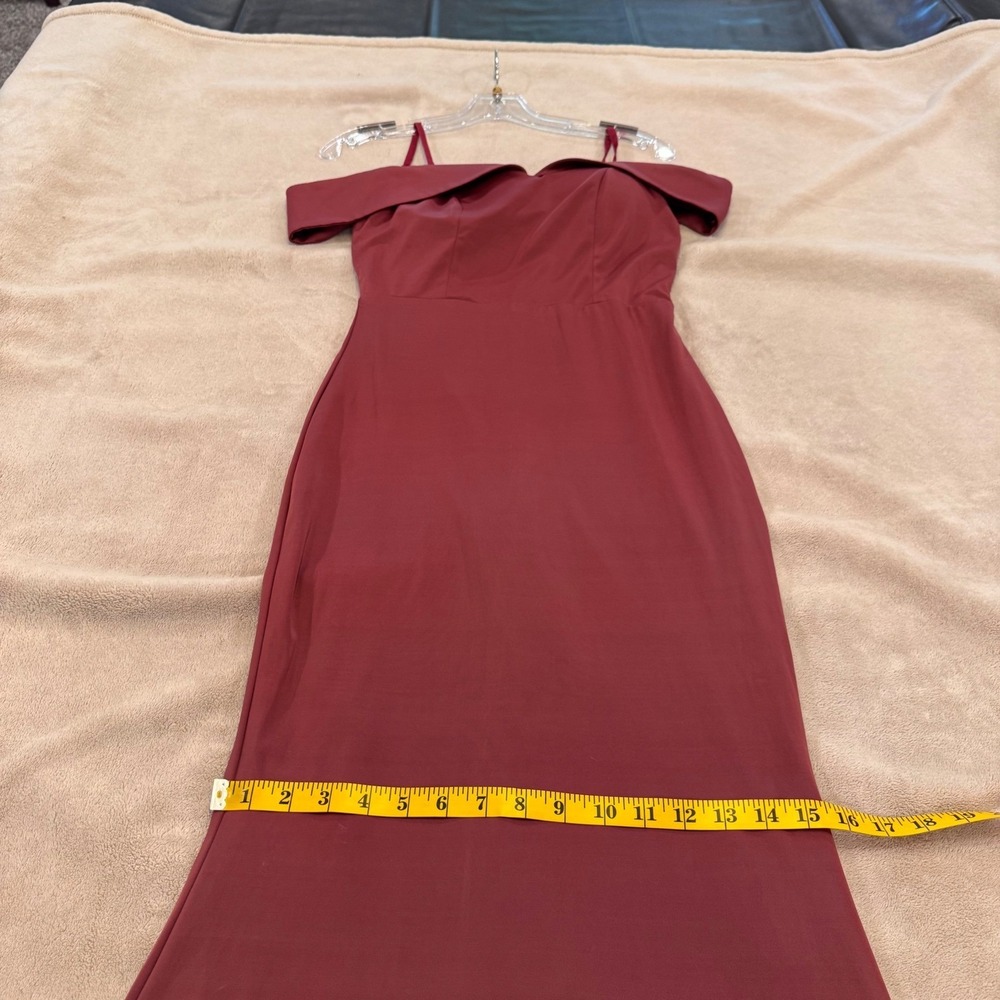 Baltic Born Rust Off-Shoulder Maxi Gown - Picture 10 of 15